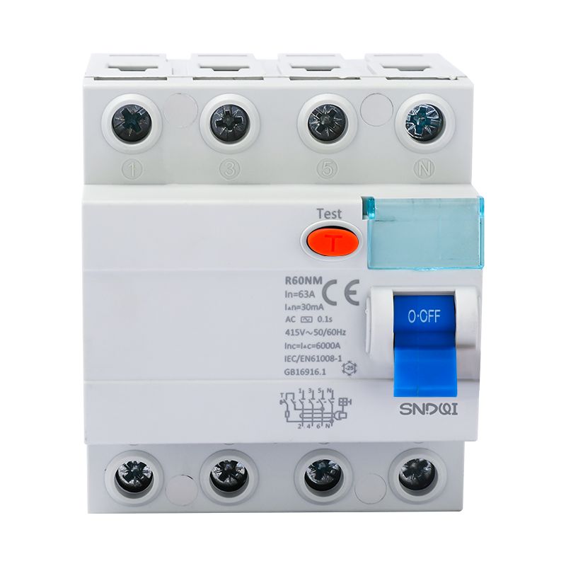 R60N高分断RCCB漏电断路器4P